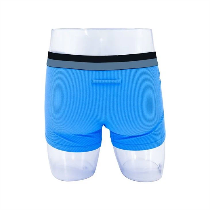 Custom Support Comfort Ribbed Knit Boxer Back