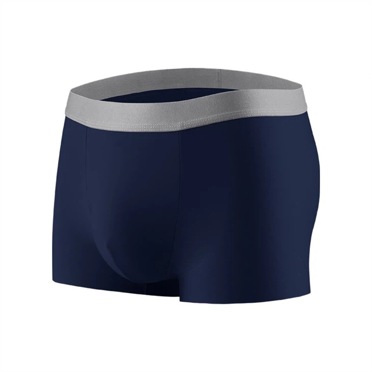 Summer super thin custom man boxer nylon seamless navy color boxer manufacture male panties