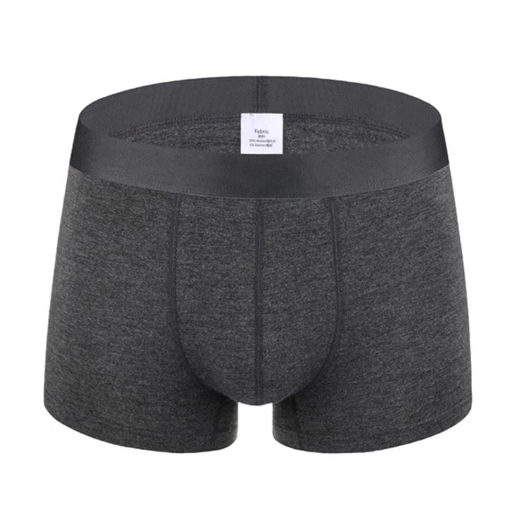 dark grey Wholesale hammock men's boxer briefs comfortable ultra soft custom seamless manunfacture